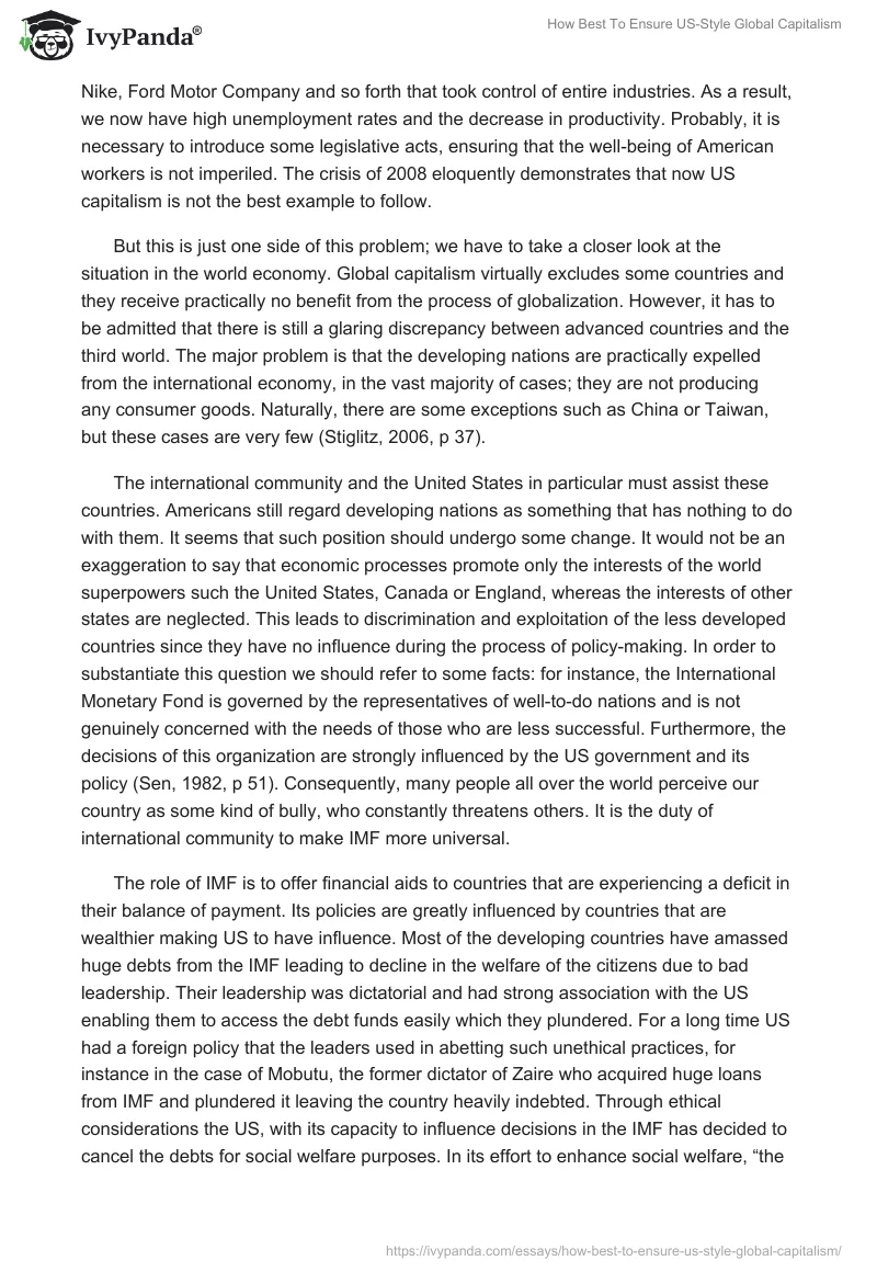 How Best To Ensure US-Style Global Capitalism. Page 4