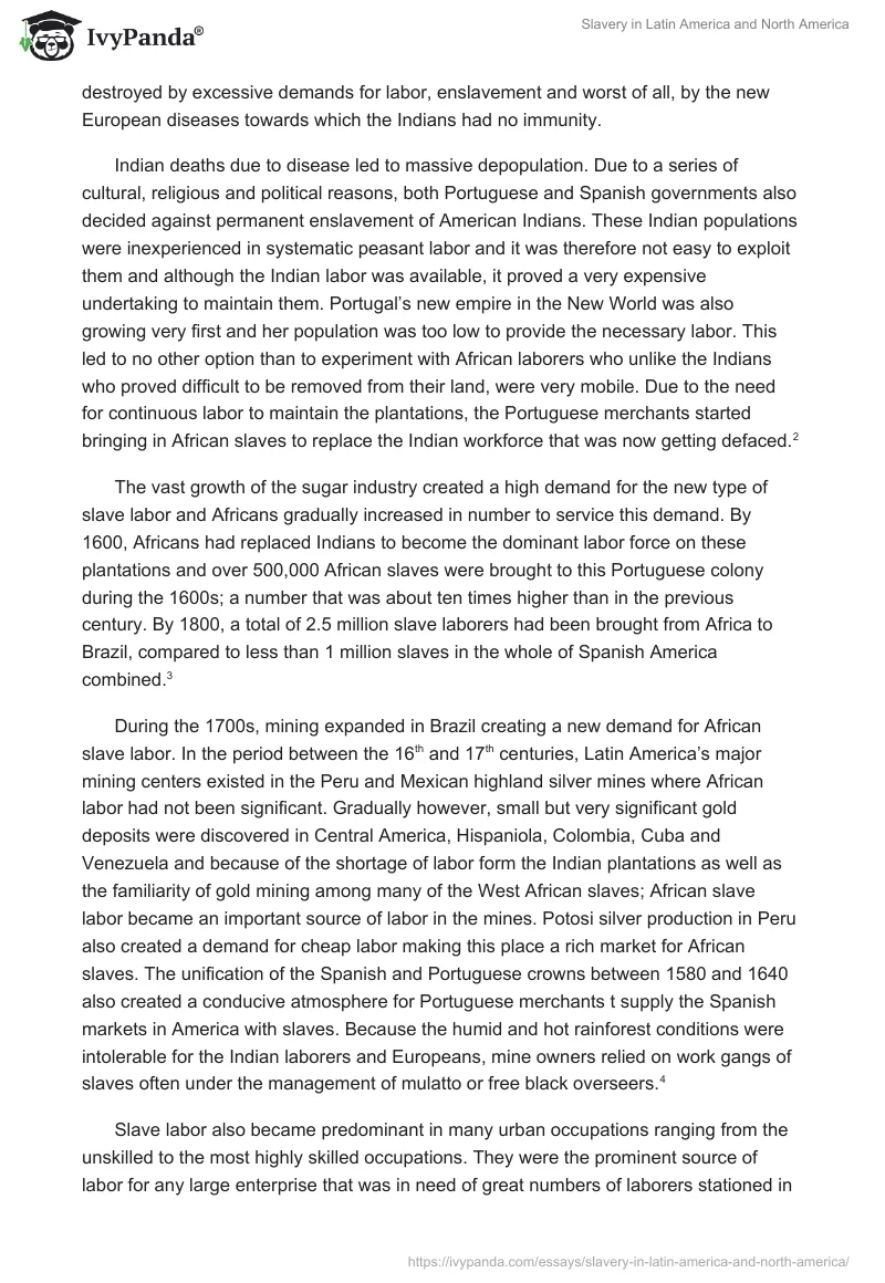 Slavery in Latin America and North America. Page 2
