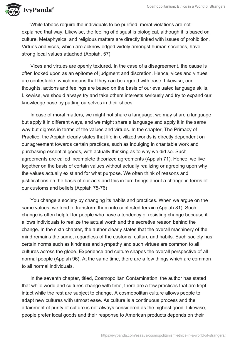 Cosmopolitanism: Ethics in a World of Strangers. Page 2