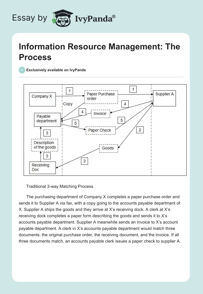 Information Resource Management: The Process. Page 1
