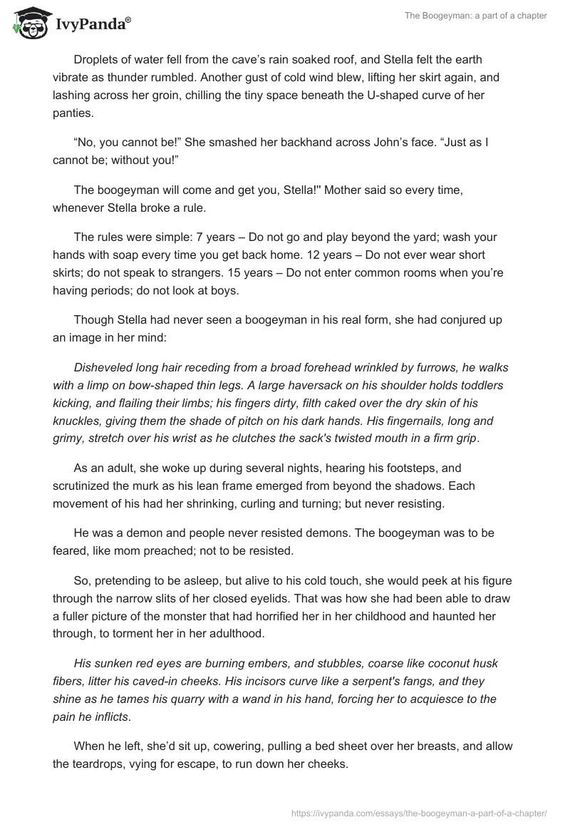 The Boogeyman: a part of a chapter. Page 2