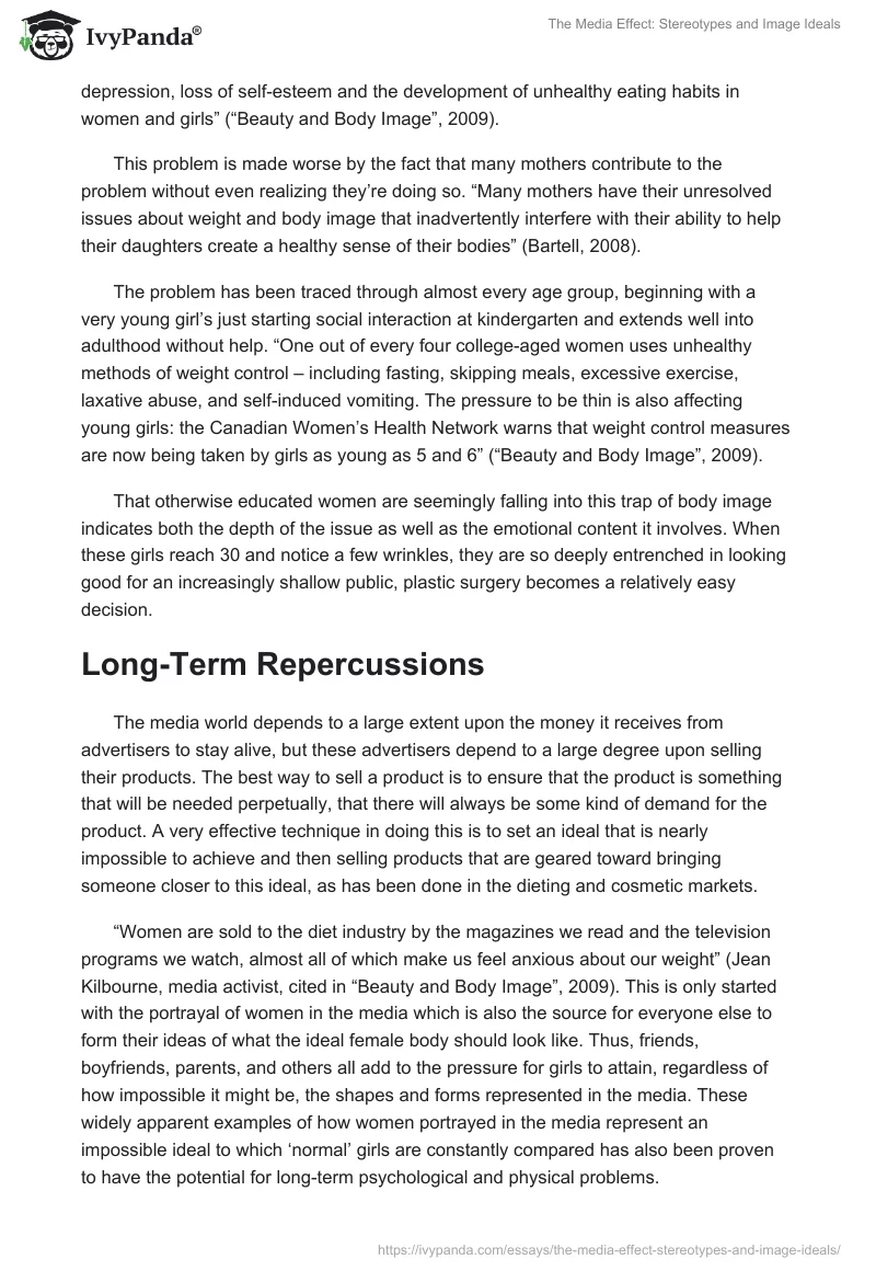 The Media Effect: Stereotypes and Image Ideals. Page 2