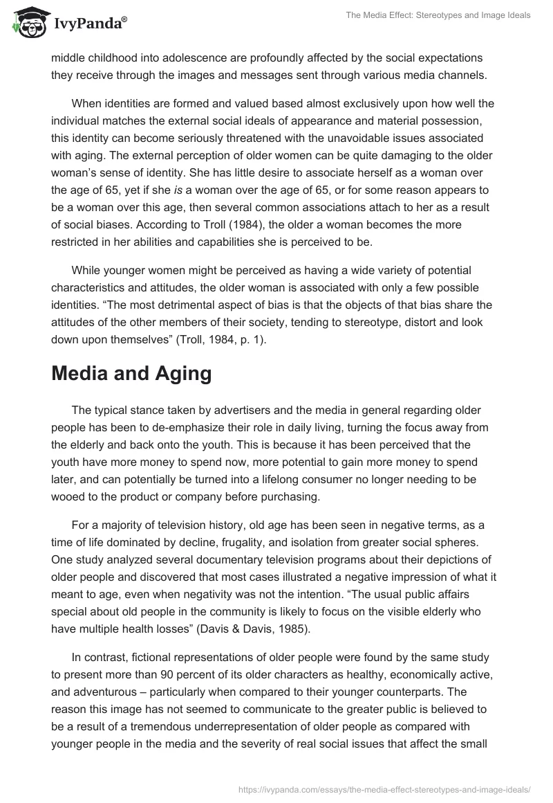 The Media Effect: Stereotypes and Image Ideals. Page 4