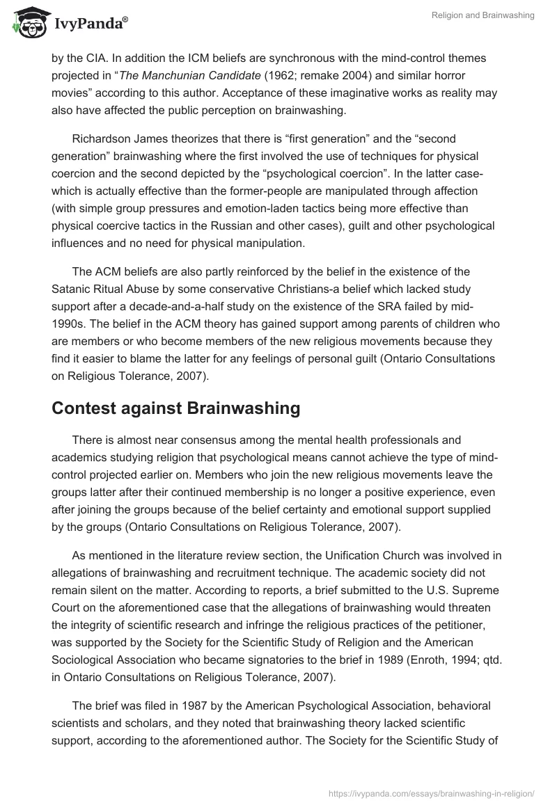 Religion and Brainwashing. Page 4