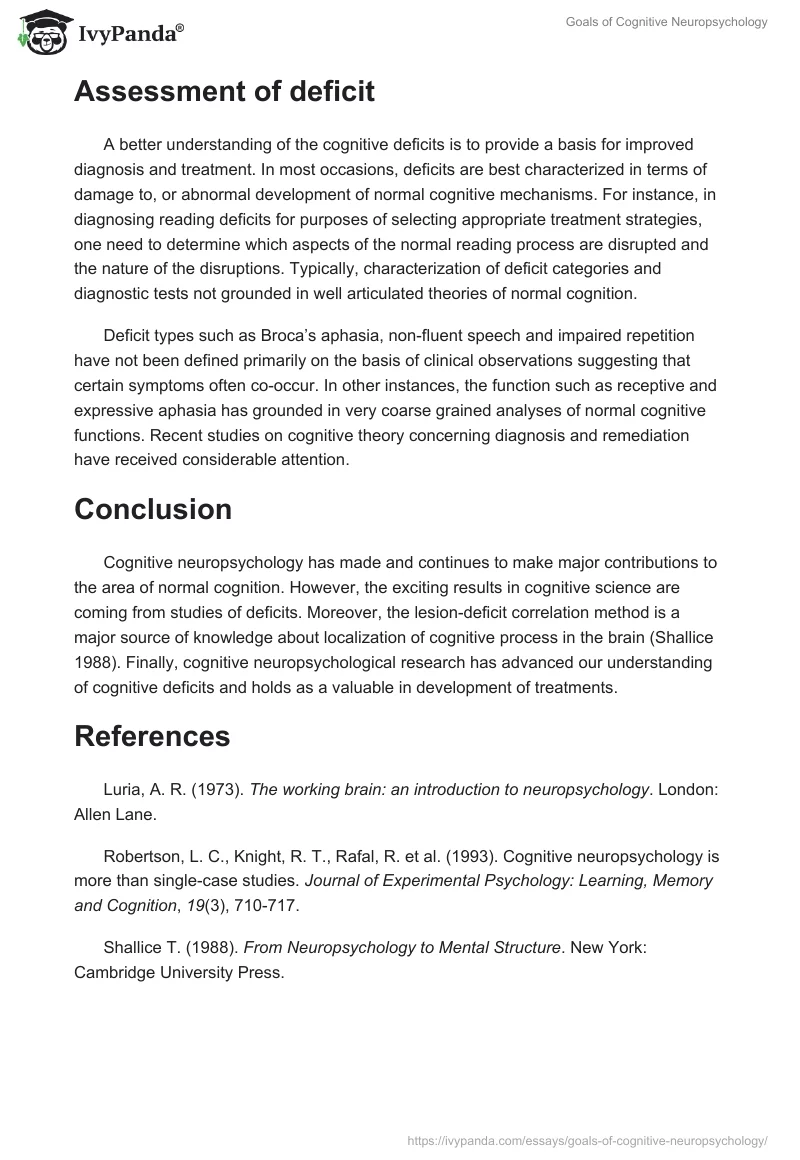 Goals of Cognitive Neuropsychology. Page 3