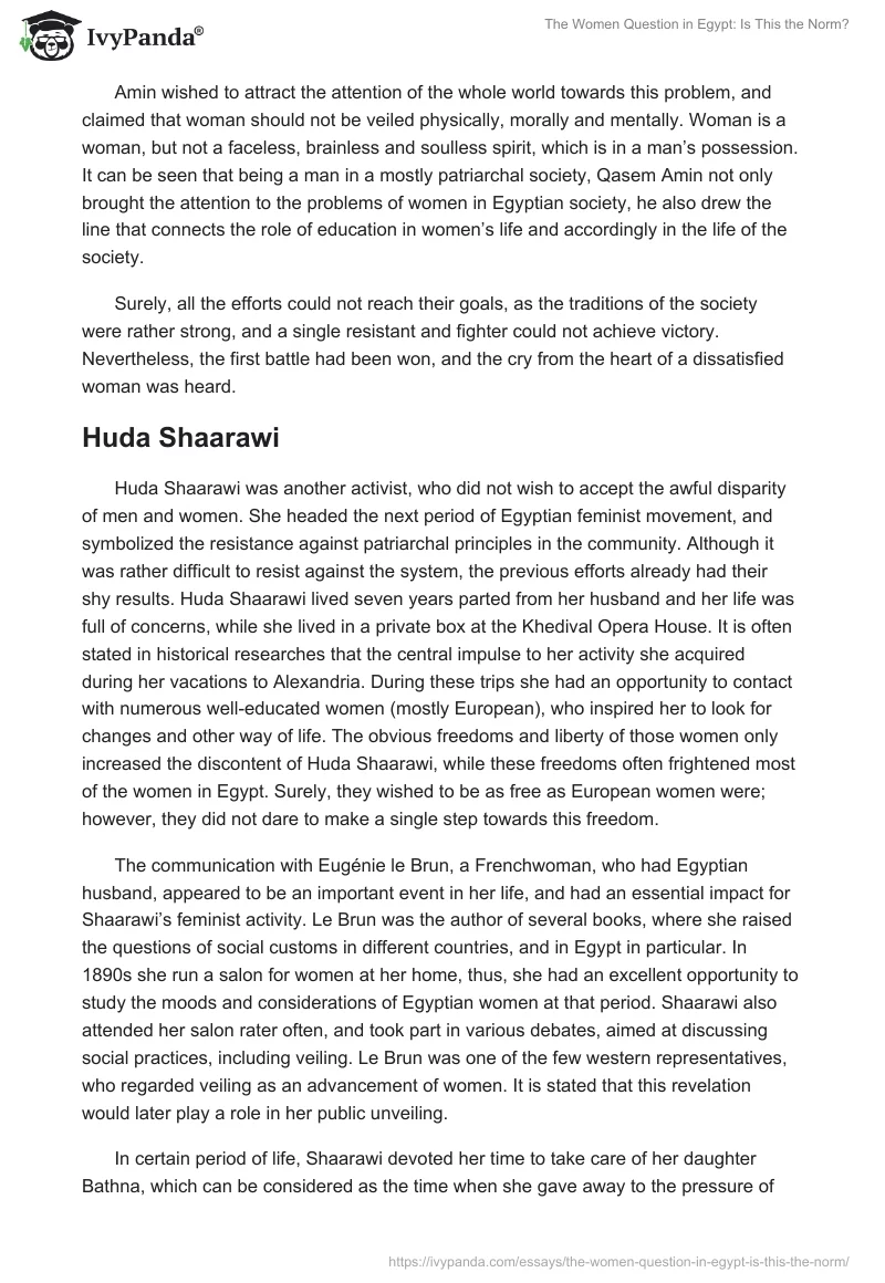 The Women Question in Egypt: Is This the Norm?. Page 4