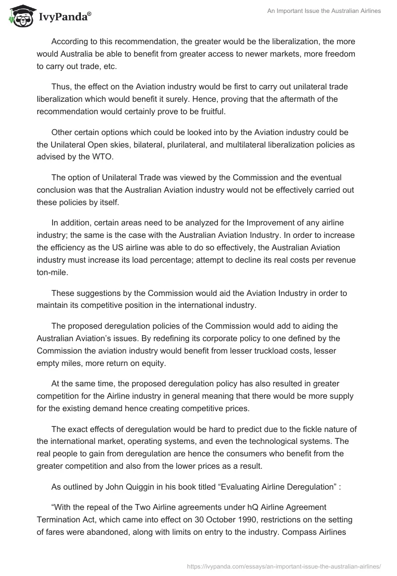 An Important Issue the Australian Airlines. Page 4