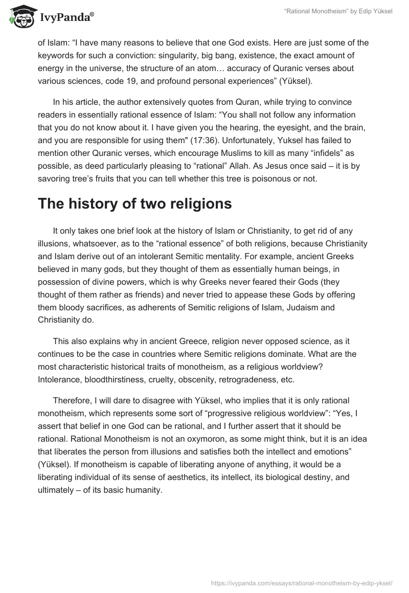 “Rational Monotheism” by Edip Yüksel. Page 3