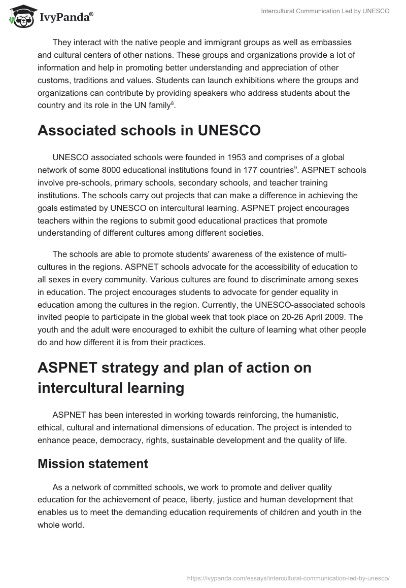 Intercultural Communication Led by UNESCO. Page 4