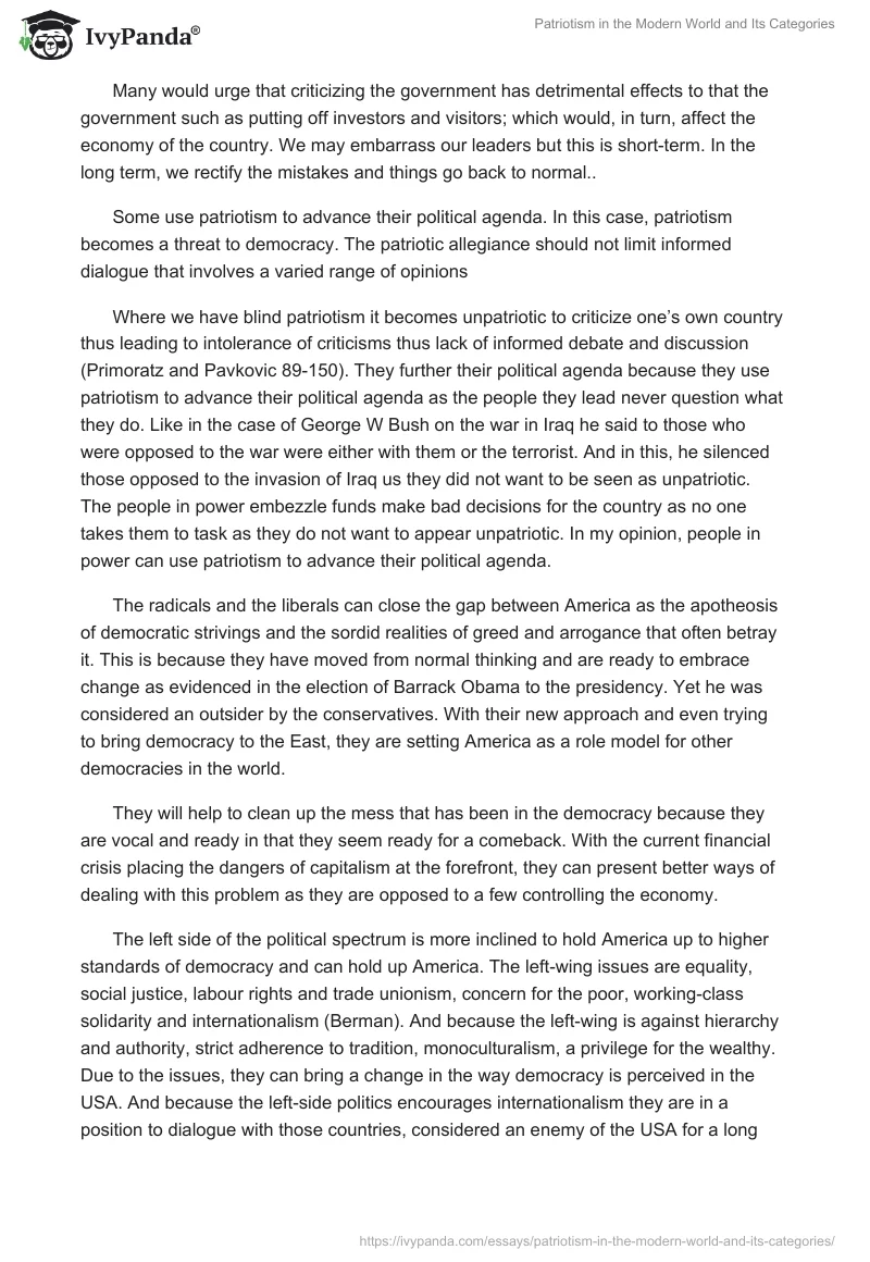 Patriotism in the Modern World and Its Categories. Page 2