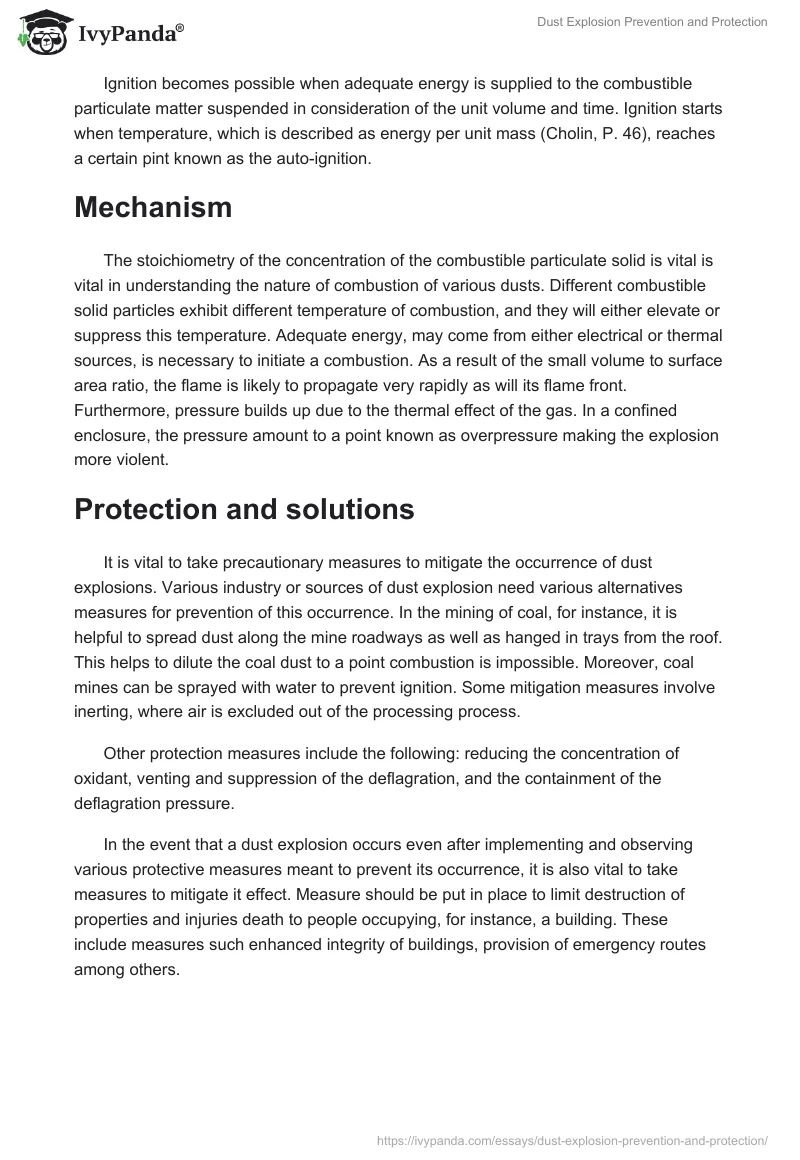 Dust Explosion Prevention and Protection. Page 3