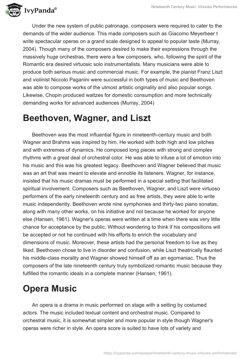 Nineteenth Century Music: Virtuoso Performances. Page 4