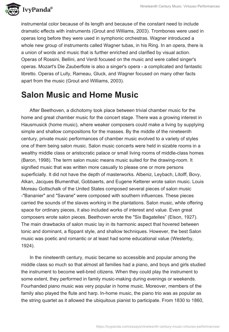 Nineteenth Century Music: Virtuoso Performances. Page 5