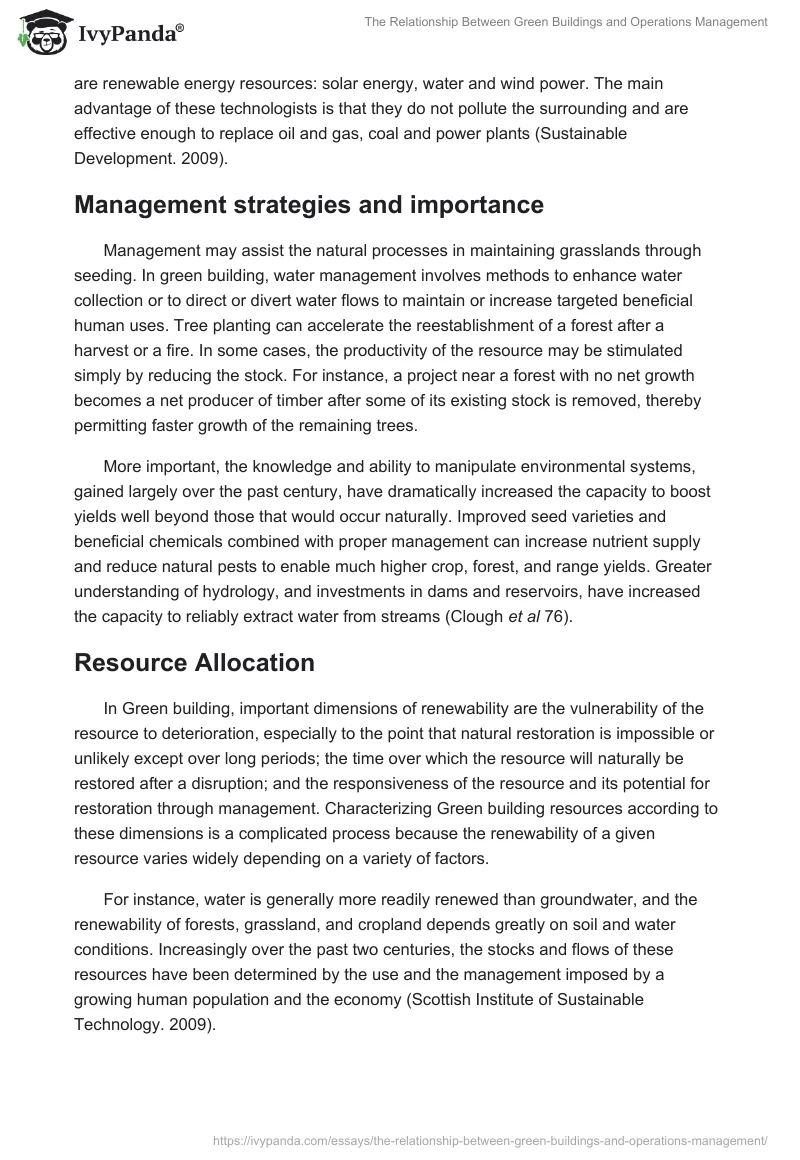 The Relationship Between Green Buildings and Operations Management. Page 2