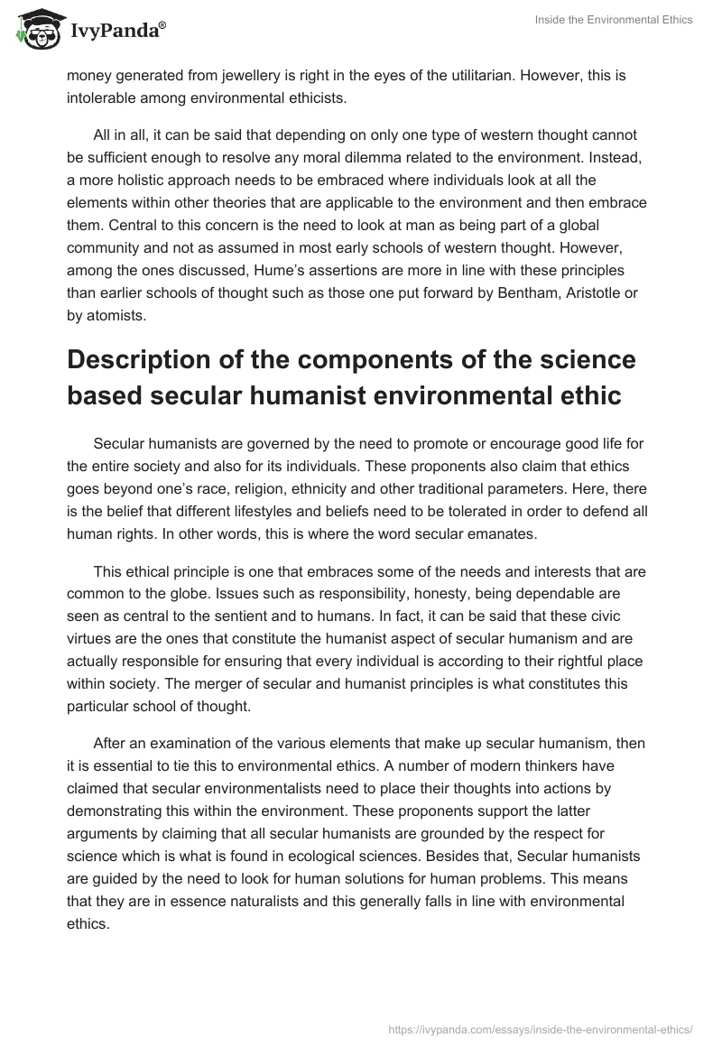 Inside the Environmental Ethics. Page 3