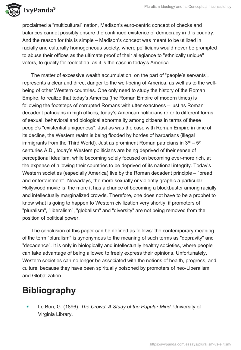Pluralism Ideology and Its Conceptual Inconsistency. Page 3