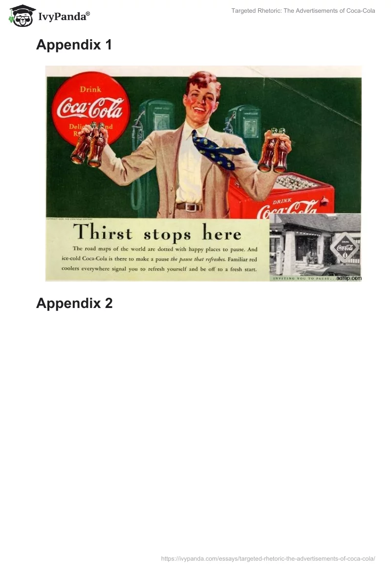 Targeted Rhetoric: The Advertisements of Coca-Cola. Page 5