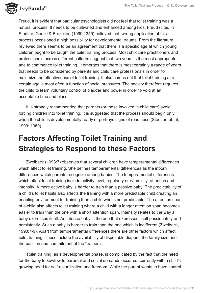 The Toilet Training Process in Child Development. Page 2