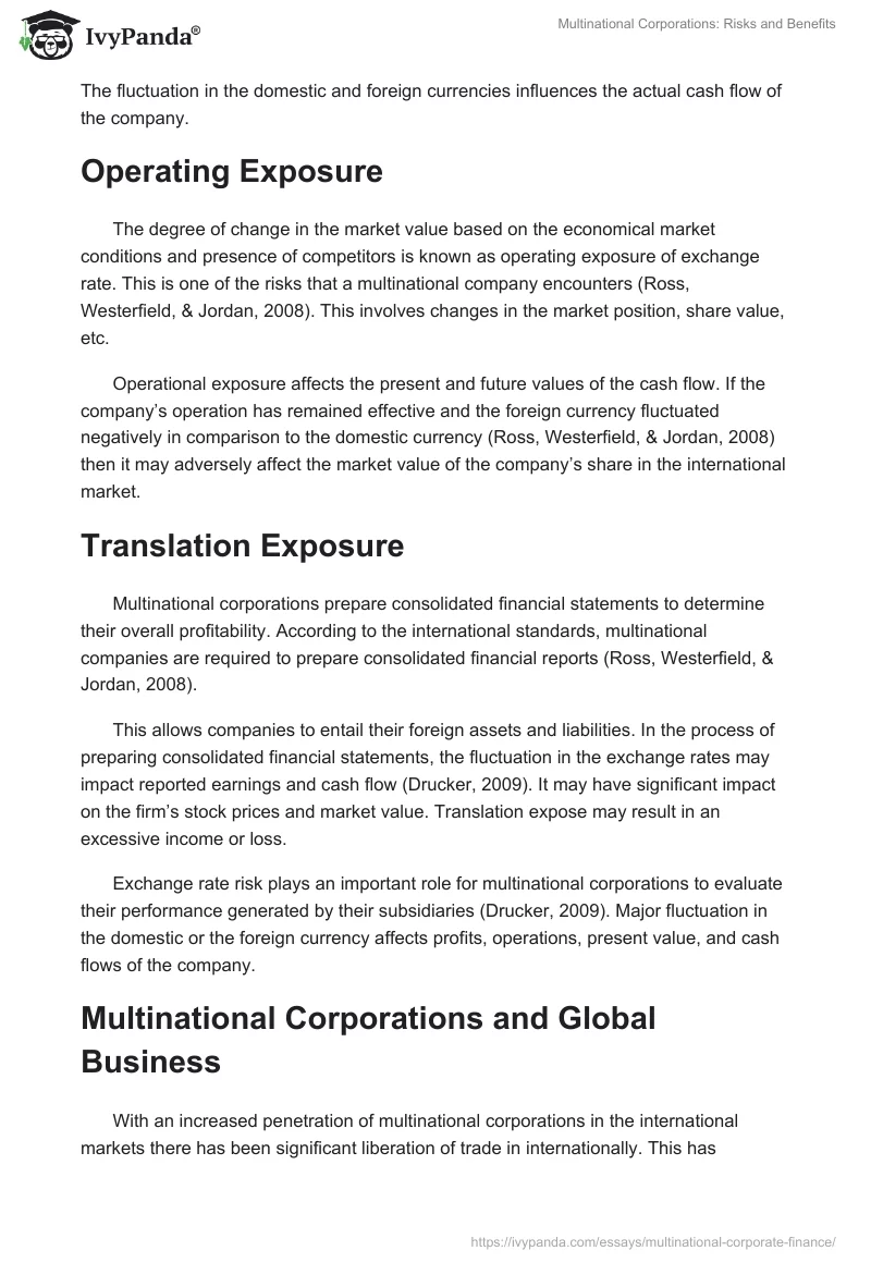 Multinational Corporations: Risks and Benefits. Page 2