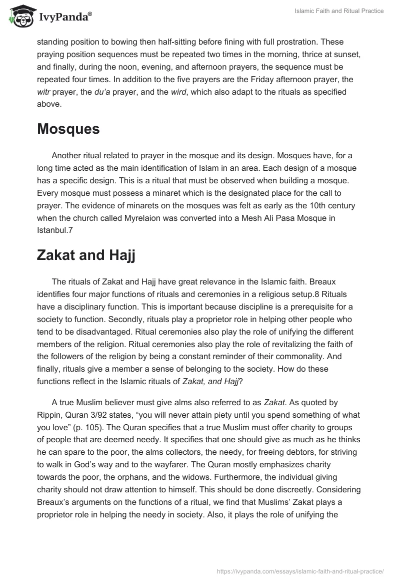 Islamic Faith and Ritual Practice. Page 3