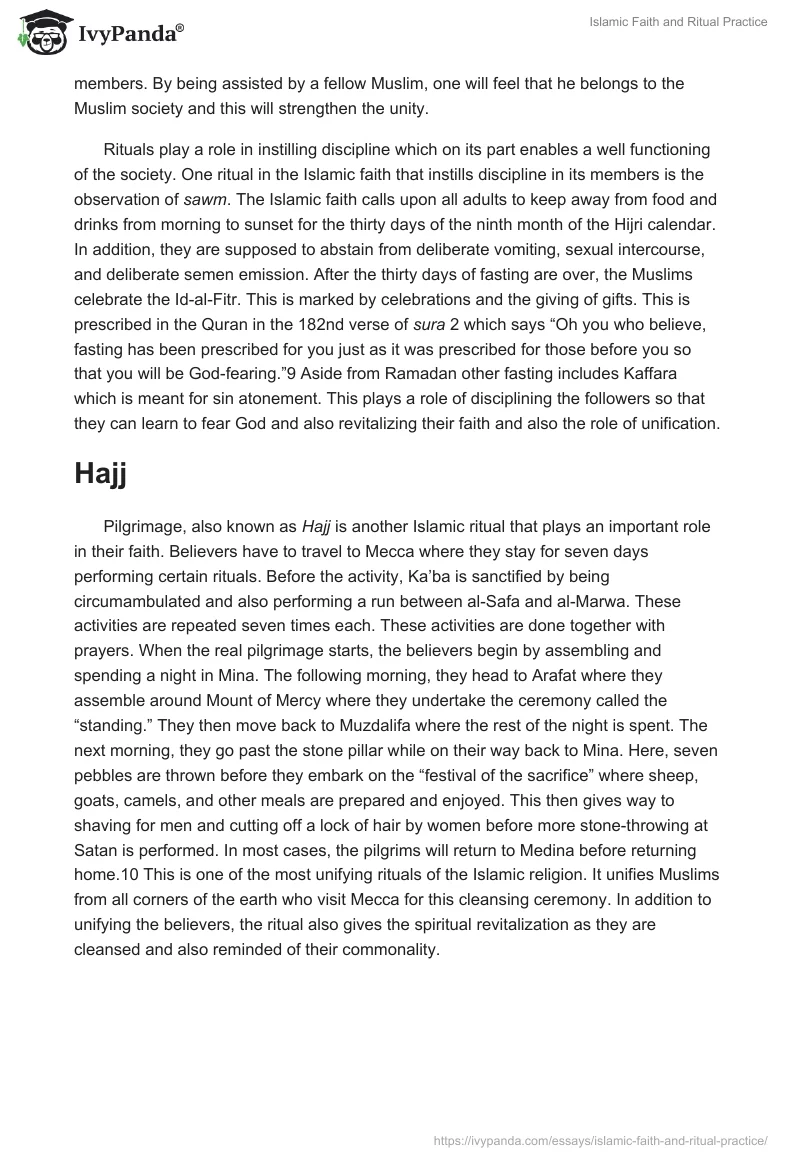 Islamic Faith and Ritual Practice. Page 4