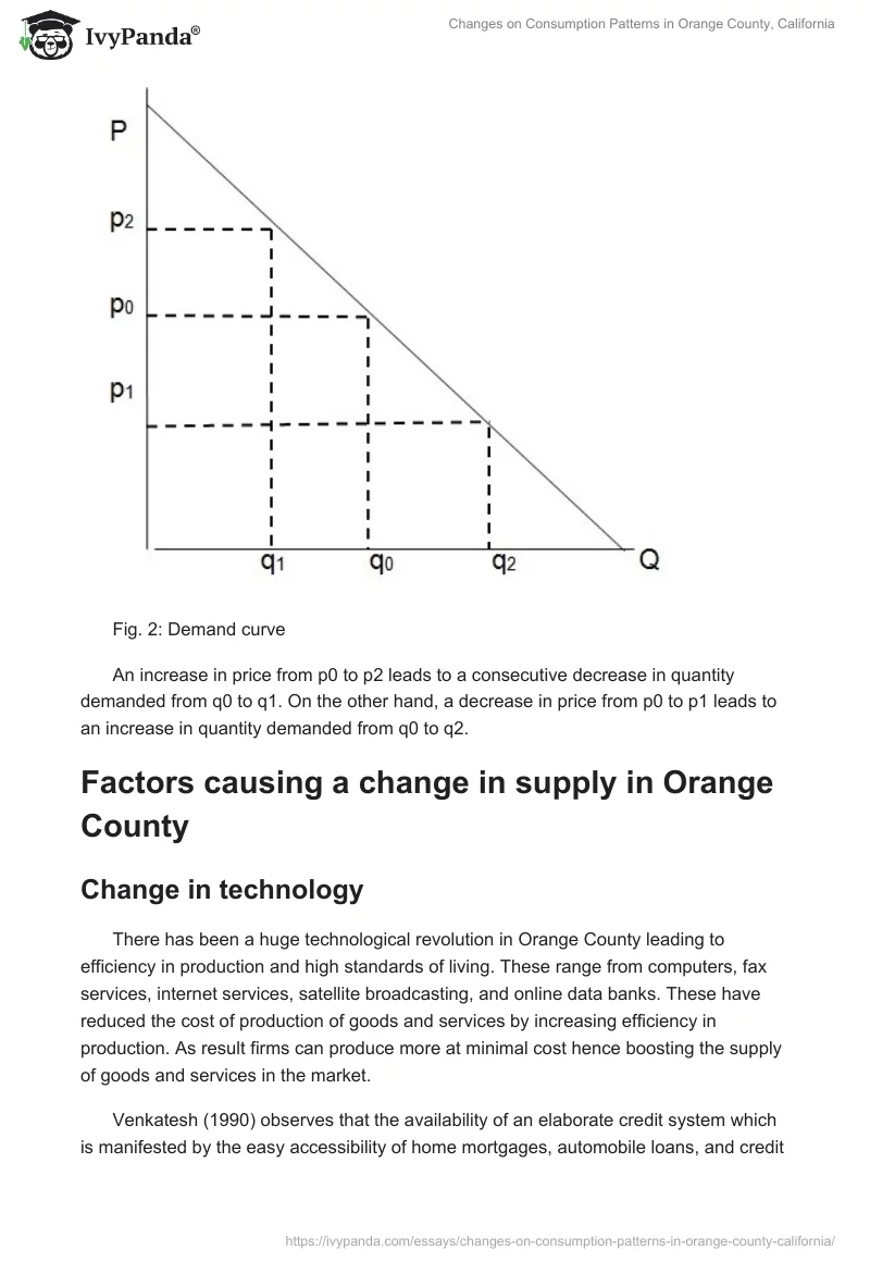 Changes on Consumption Patterns in Orange County, California. Page 3