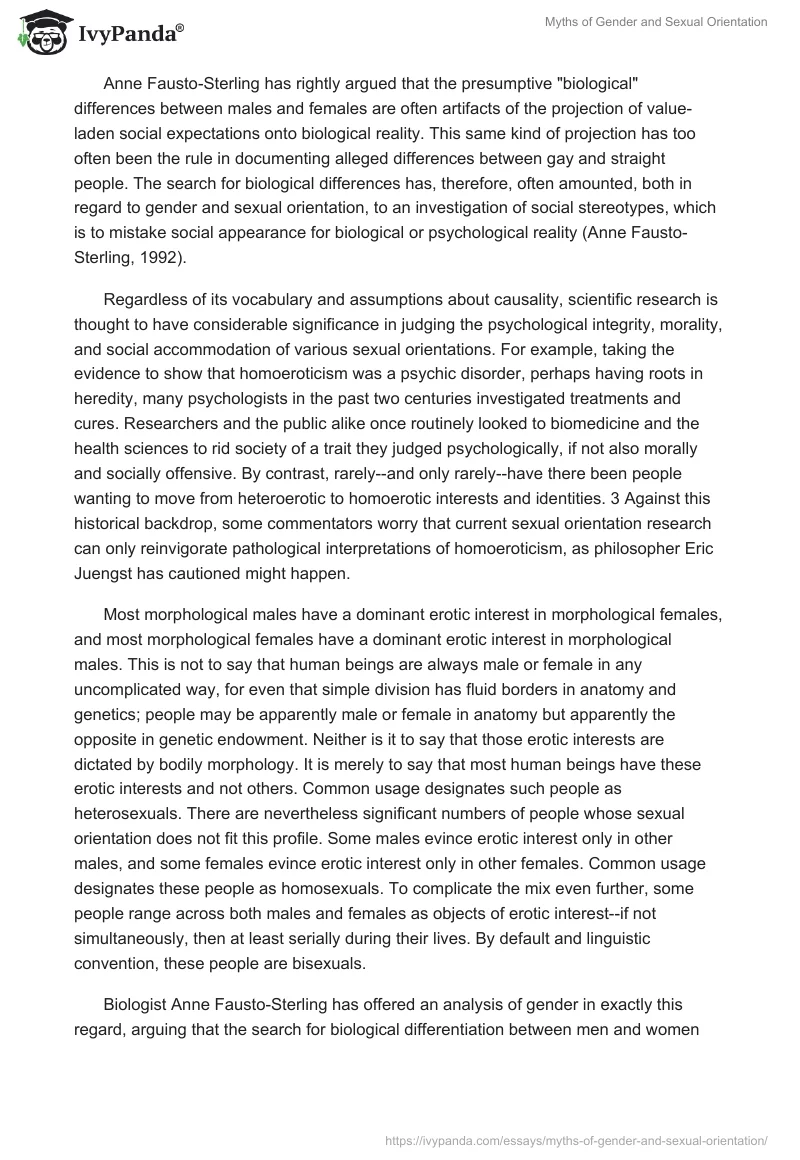 Myths of Gender and Sexual Orientation. Page 2