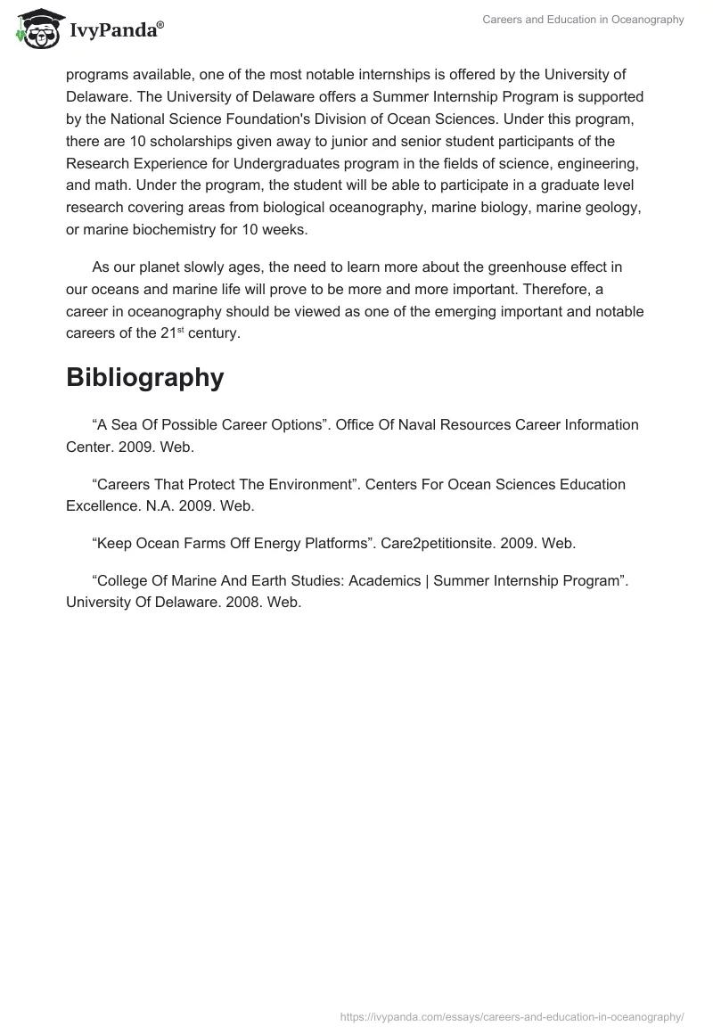 Careers and Education in Oceanography. Page 2