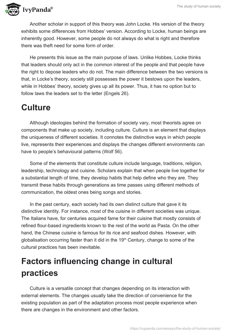 The study of human society. Page 2