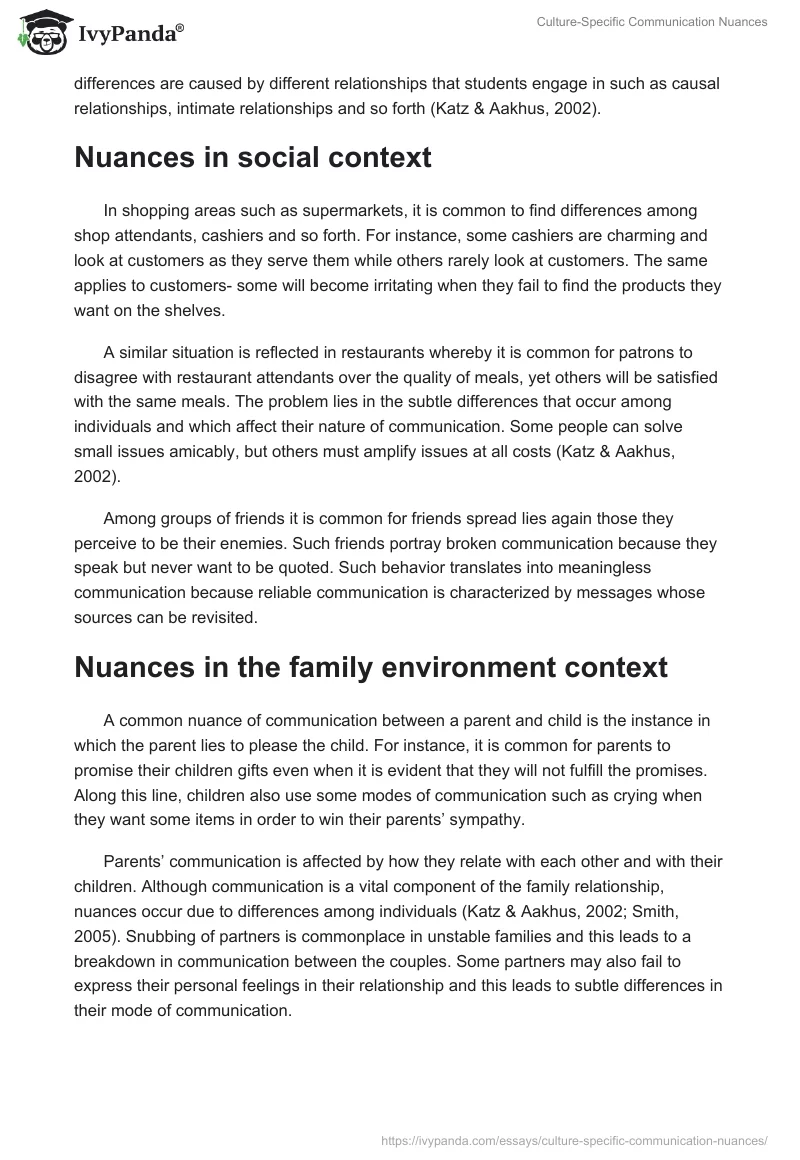 Culture-Specific Communication Nuances. Page 2