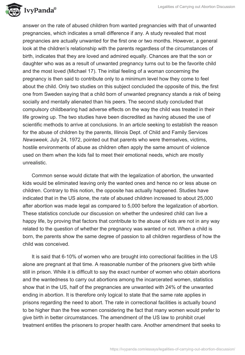 Legalities of Carrying Out Abortion Discussion. Page 3