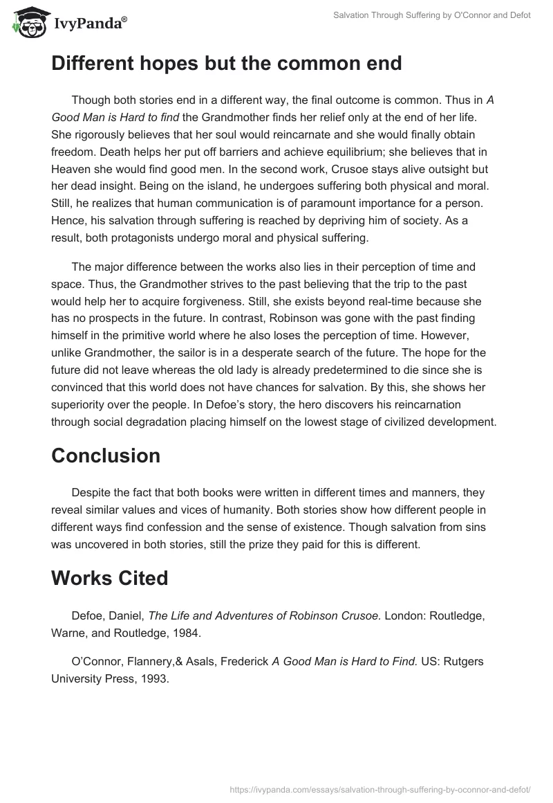 Salvation Through Suffering by O'Connor and Defot. Page 3