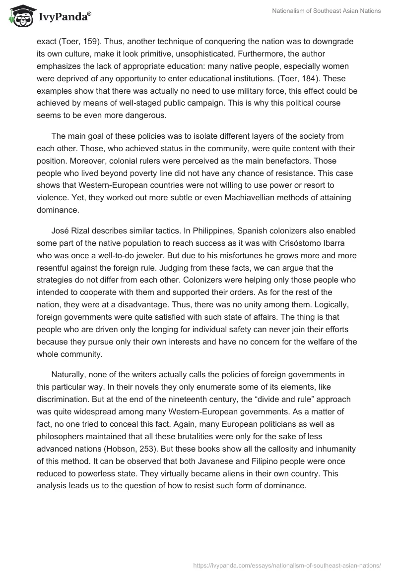Nationalism of Southeast Asian Nations. Page 2