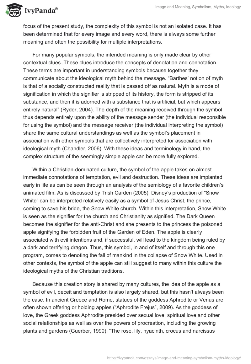 Image and Meaning, Symbolism, Myths, Ideology. Page 3