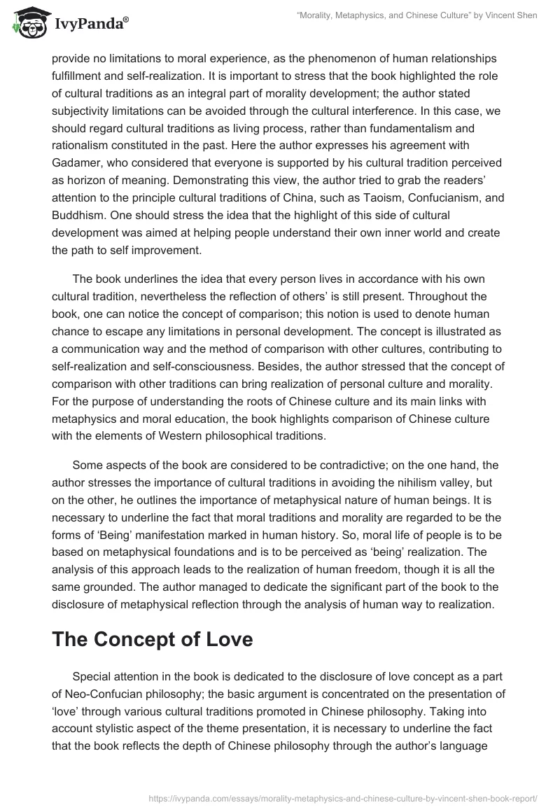“Morality, Metaphysics, and Chinese Culture” by Vincent Shen. Page 2