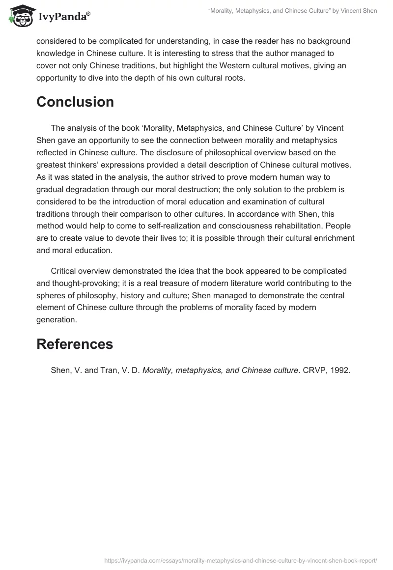 “Morality, Metaphysics, and Chinese Culture” by Vincent Shen. Page 4