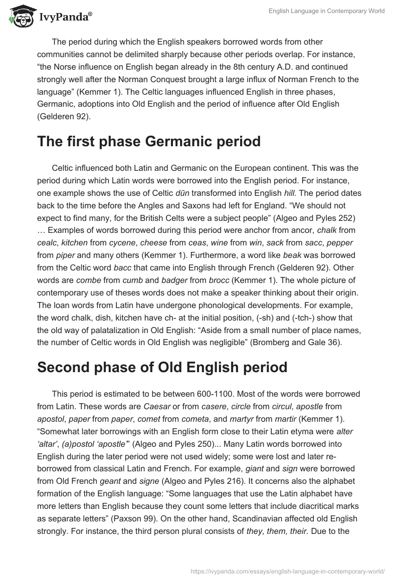 English Language in Contemporary World. Page 3
