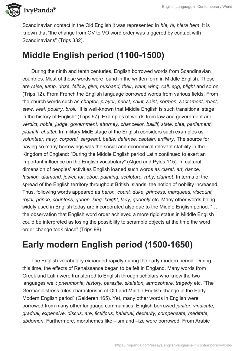 English Language in Contemporary World. Page 4
