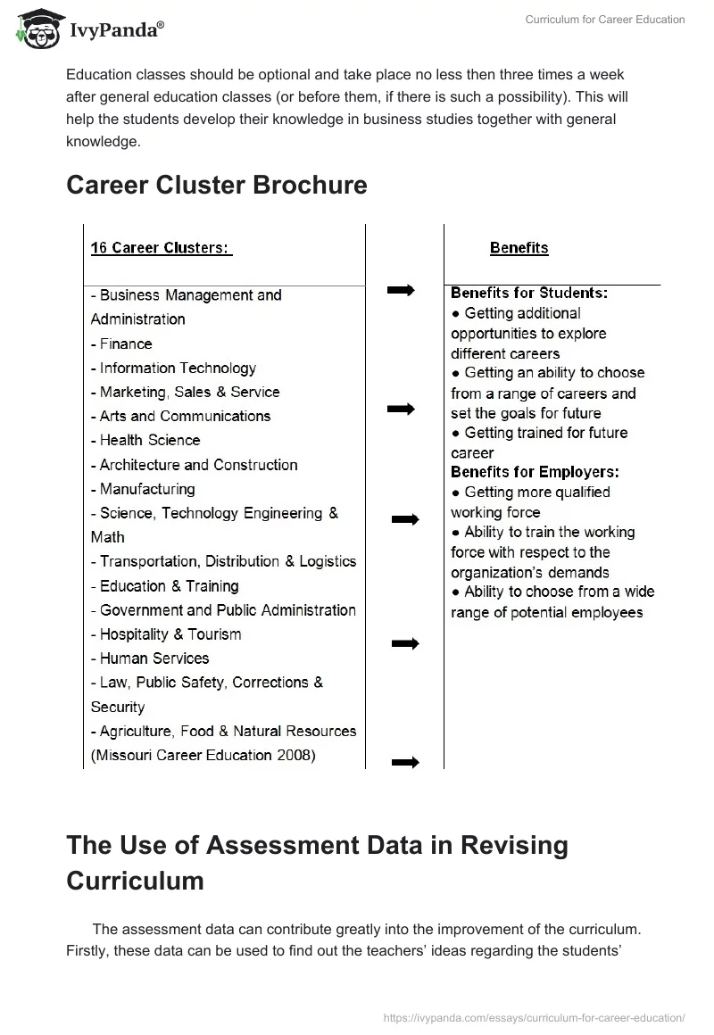 Curriculum for Career Education. Page 2