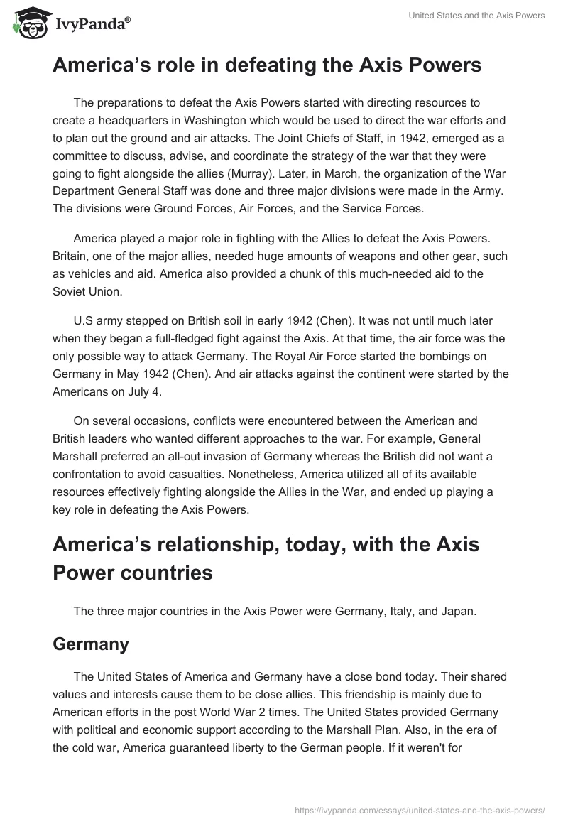 United States and the Axis Powers. Page 2
