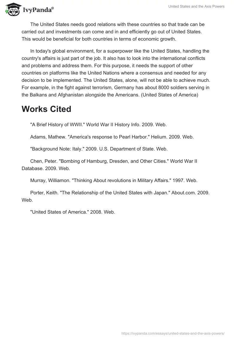United States and the Axis Powers. Page 4