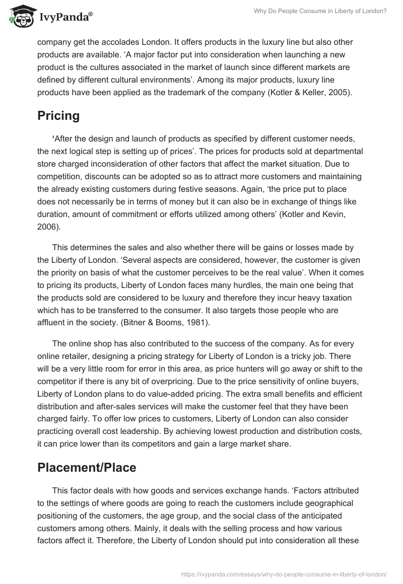 Why Do People Consume in Liberty of London?. Page 4