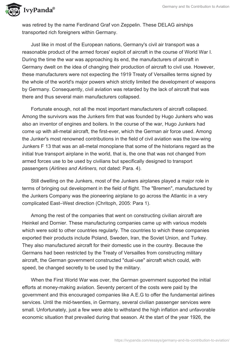 Germany and Its Contribution to Aviation. Page 2