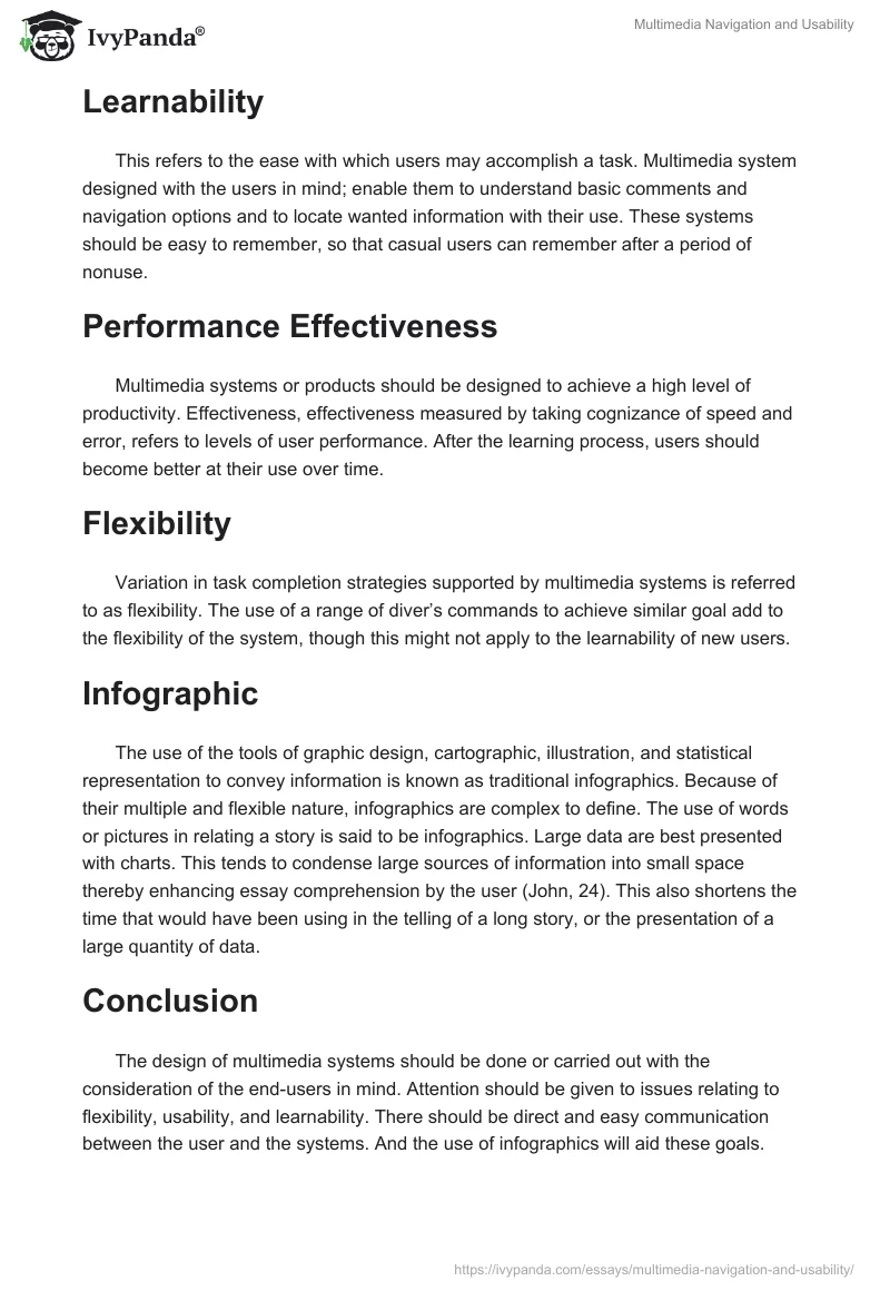 Multimedia Navigation and Usability. Page 2