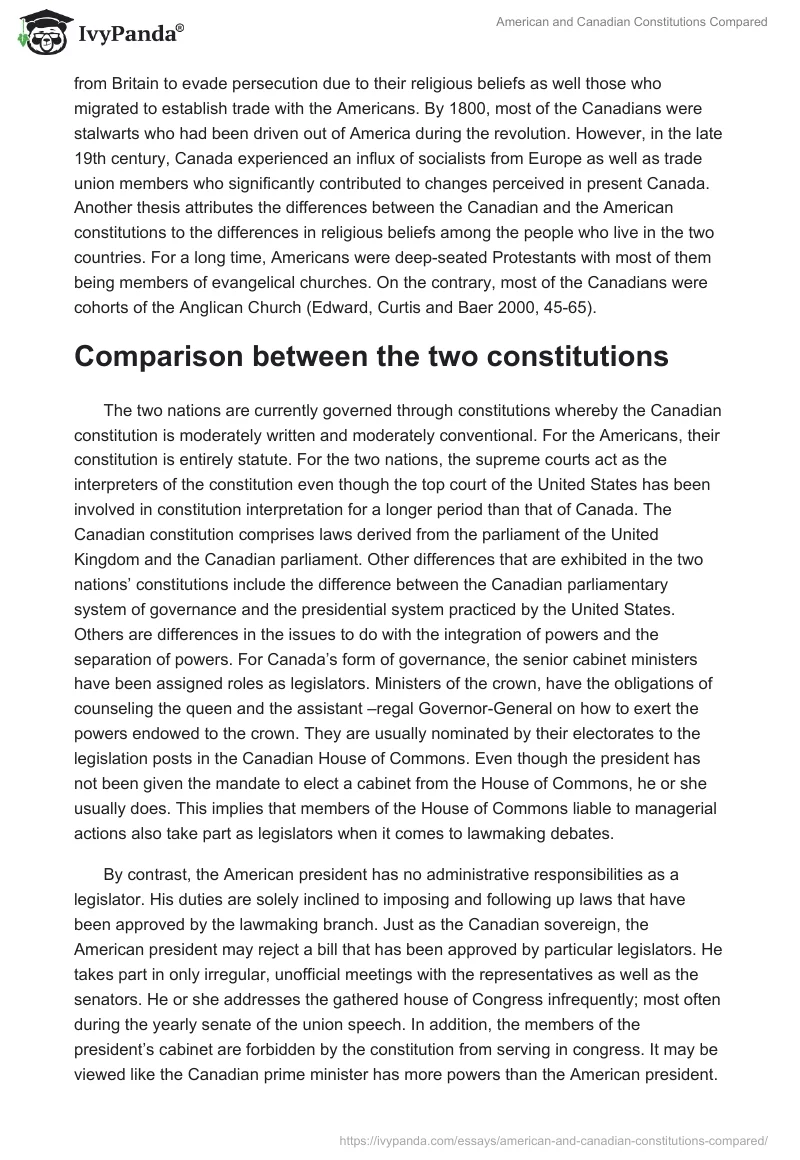 American and Canadian Constitutions Compared. Page 2