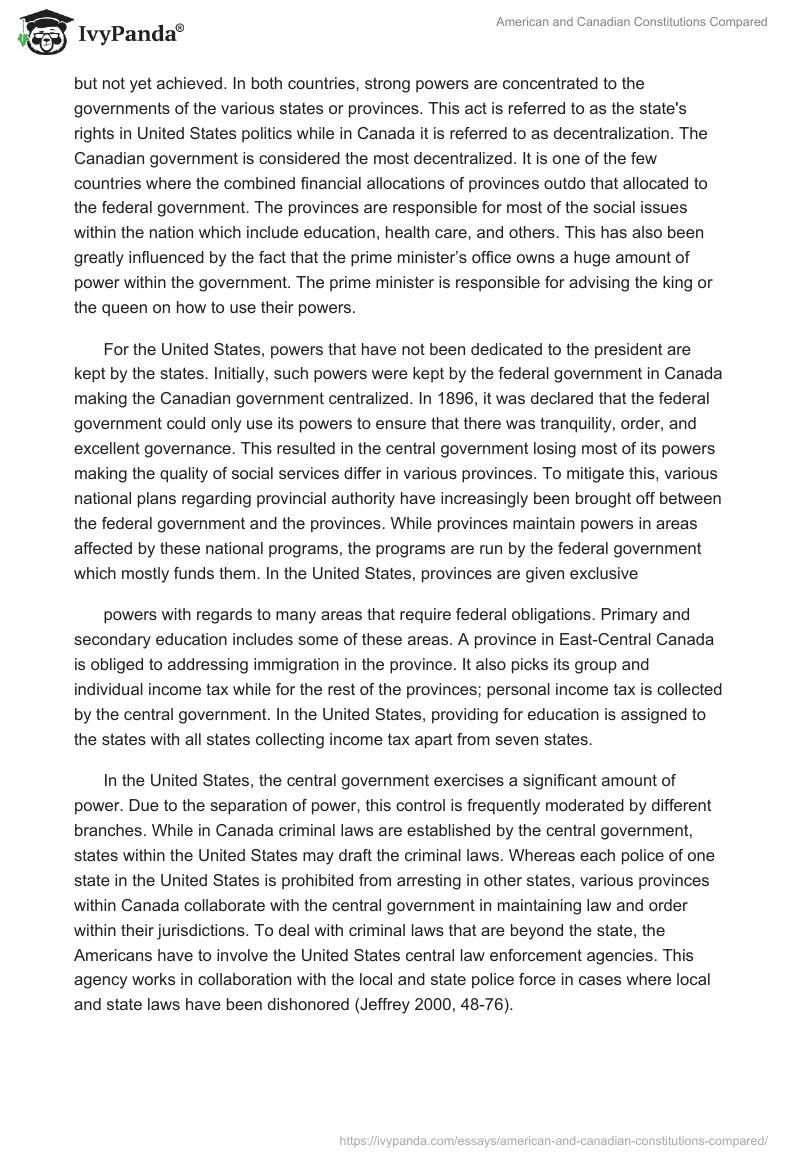 American and Canadian Constitutions Compared. Page 4