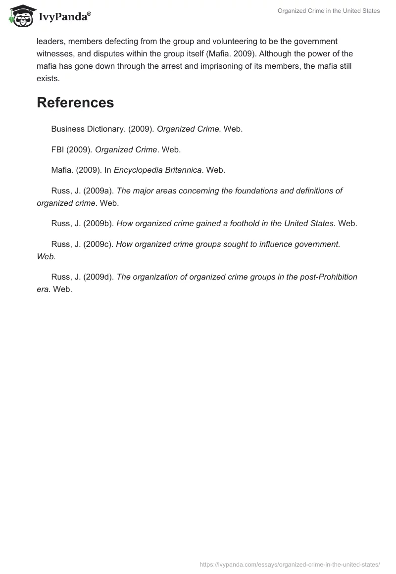 Organized Crime in the United States. Page 4