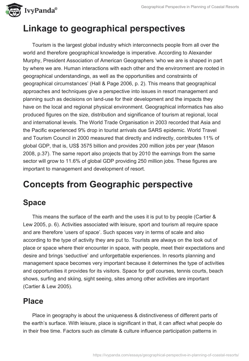 Geographical Perspective in Planning of Coastal Resorts. Page 2