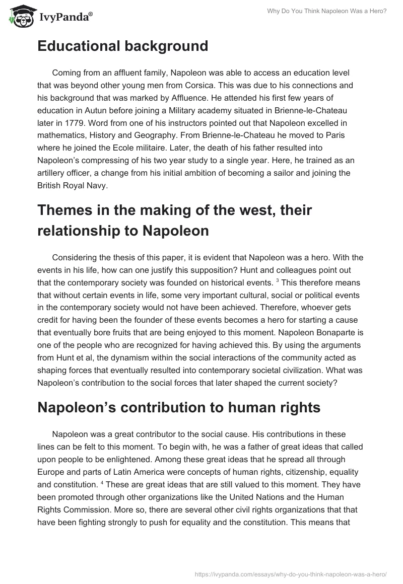 Why Do You Think Napoleon Was a Hero?. Page 2