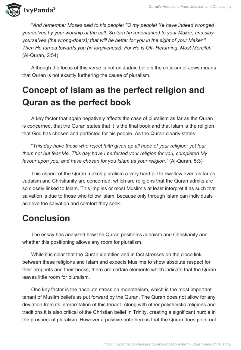 Quran's Adoptions From Judaism and Christianity. Page 5